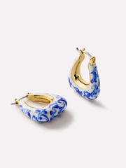 Statement Earrings - Dakota Marble Blue | Ana Luisa Jewelry