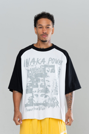 UNDERGROUND CROPPED TEE - WHITE/BLACK