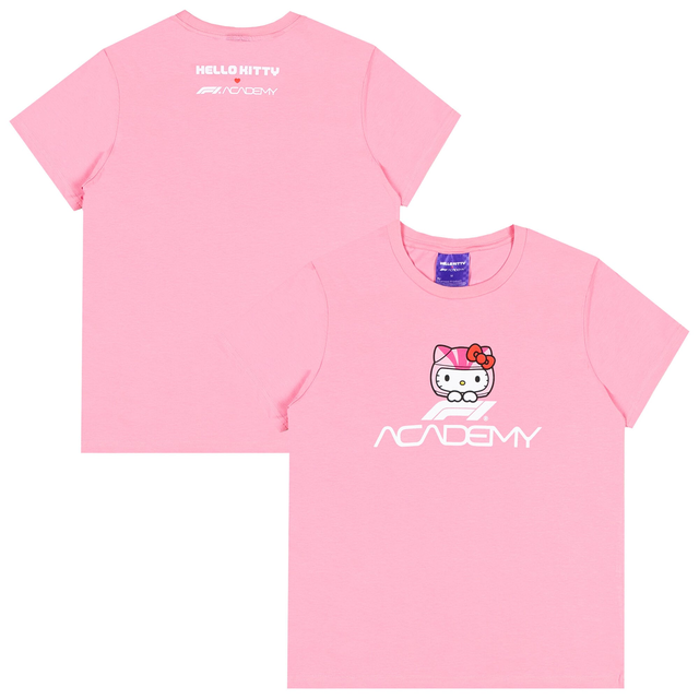 Formula 1 Academy Hello Kitty Logo T-Shirt- Pink - Unisex