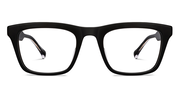 Black Rectangle Full Rim Unisex Eyeglasses by John Jacobs-206363