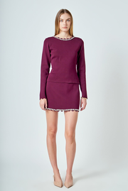 Long Sleeve Jewel Top