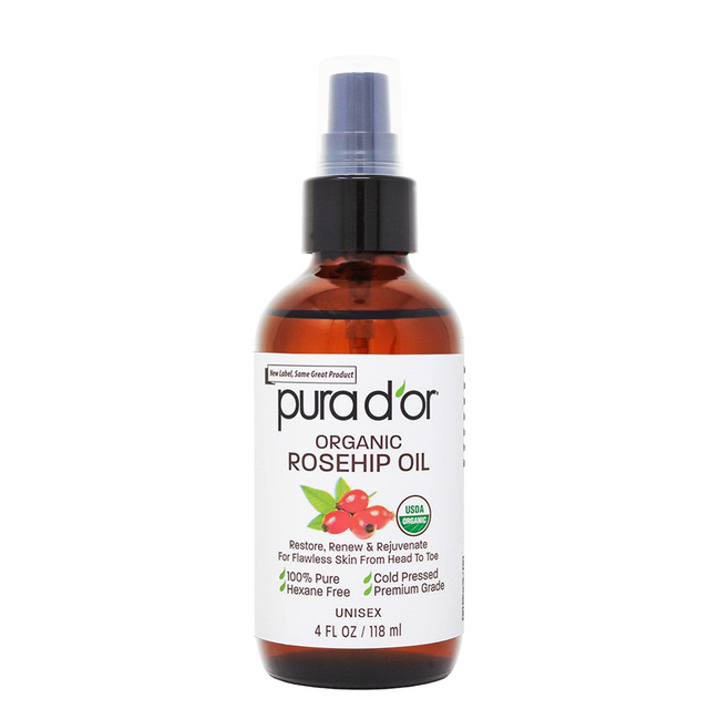 USDA Natural Organic 100% Rosehip Oil 4 oz