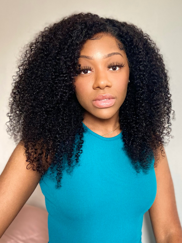 Beautyforever Maxreal Half Wig 2x4 Lace Part Kinky Curly Human Hair Wigs