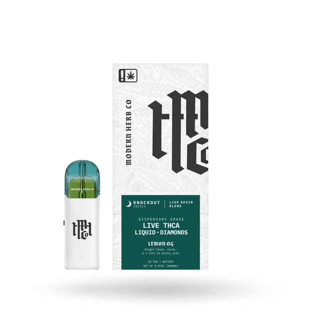 THCa POD Kit Live Resin Liquid Diamonds: Lemon OG (Indica)