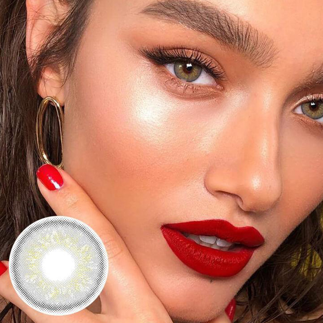 [US Warehouse] Russian Grey Prescription Monthly Colored Contacts