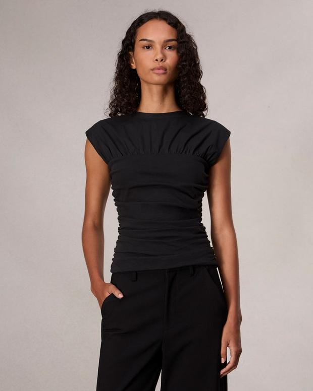 Mica Banded Cotton Top