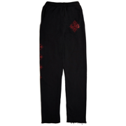 Von Dutch Vintage Black & Red Distressed Chopper Sweats