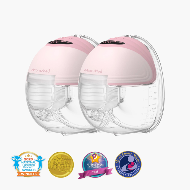 S21 Double Wearable Breast Pump-Aurora Pink