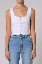 Paloma Top - Vintage White
