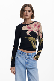 Orchid long-sleeve T-shirt