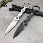 Fixed Blade Tactical Knife COMBO SOCP Dagger 3.22" Blade，K sheath
