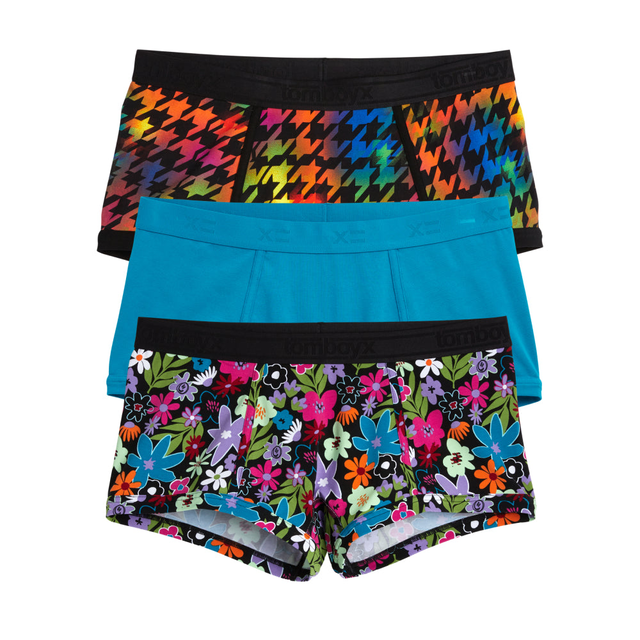 Boy Shorts 3-Pack - Groovy Rainbow