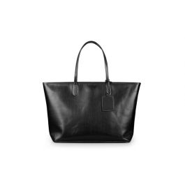 St. Anne Tote - Black Florentine Leather