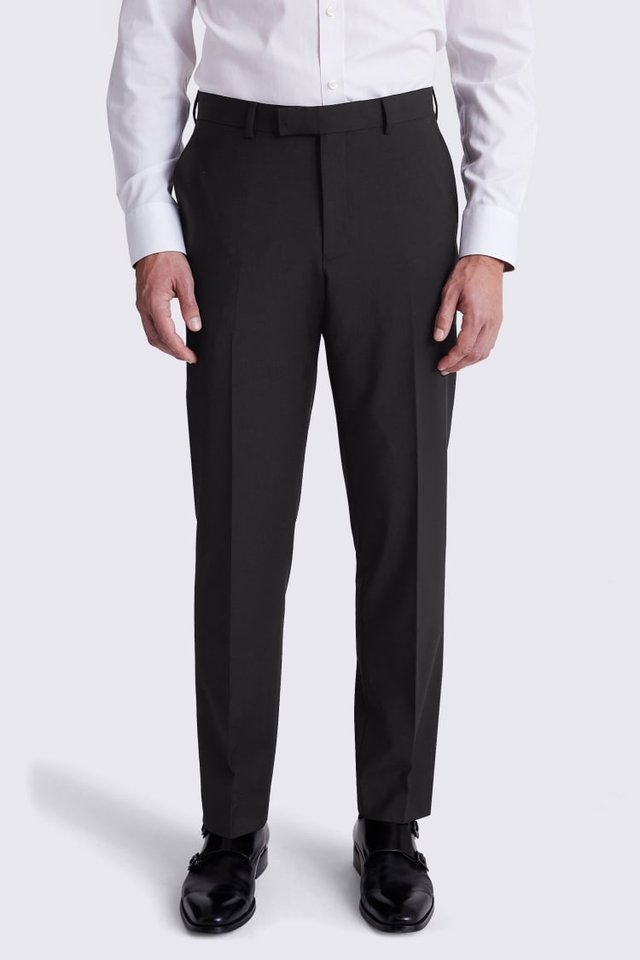 Regular Fit Black Performance Trousers