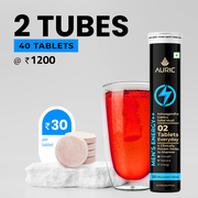 Men's Energy ++ Effervescent Tablets for Strength, Stamina and Performance - Drop Fizz & Drink