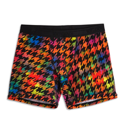 6" Fly Boxer Briefs - Rainbow Houndstooth