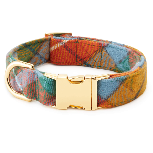 Buchanan Plaid Flannel Dog Collar