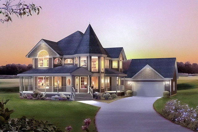 Plan 57217HA: Victorian with Wrap-Around Porch