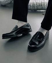 남성용 소가죽 페니로퍼 HS-906_BLACK