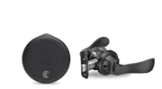 August Wi-Fi Smart Lock + Navis Paddle in Black