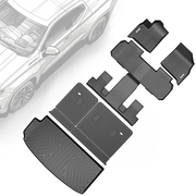 All Weather TPE Floor Mats & Cargo Liners for 2018-2025 Chevy Traverse, 7-Seater w/ 2nd Row Bucket Seats