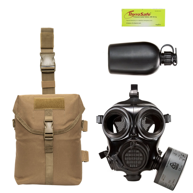 MIRA Safety Military Gas Mask & Nuclear Attack Survival Kit