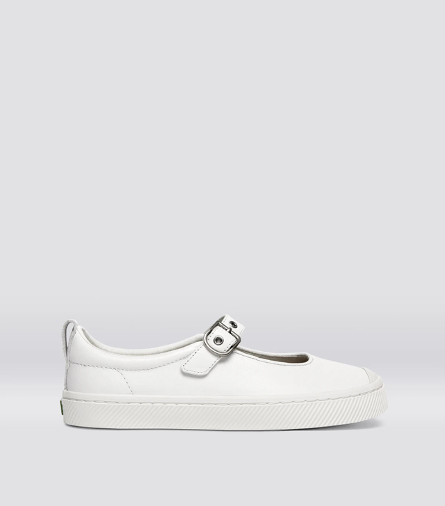 OCA Mary Jane Warm White Napa Leather Sneaker