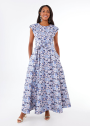 Olivia Gown Lavender Bubble Jacquard