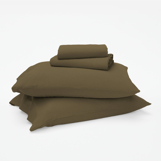 Linen-Cotton Blend Sheet Set