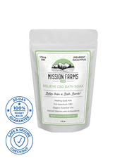 Relieve CBD Bath Soak - Mission Farms CBD