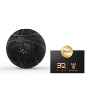 BIQU PLA-HR 3D Printed Airless Basketball -Perfect for Family Fun, Friends Gatherings & Christmas Gifts, Available in Black, Blue, Orange, and White