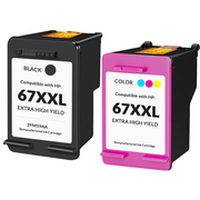 Replacement HP 67XXL Ink Cartridges, Extra High-Yield (2-Pack)