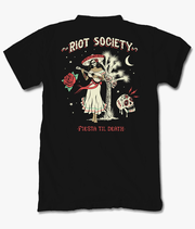 Fiesta Til Death Skull Mens T-Shirt