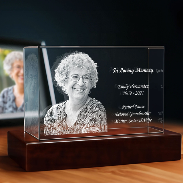 3D Crystal Portrait™ - Memorial