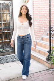 Carrie Mid Rise Wide Leg