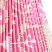 40cm straight empire silk ikat shade in pink and ecru Koyari