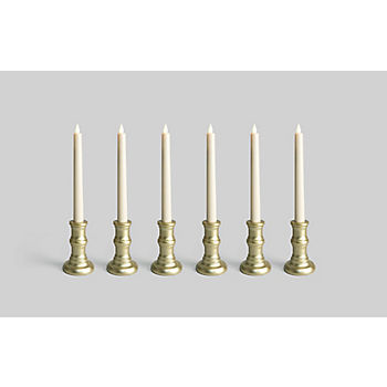 Berkley Jensen 3D Flame LED Window Candle Set of 6