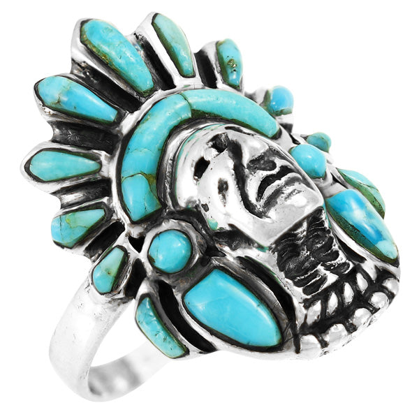 Turquoise Ring Sterling Silver R2476-C75