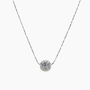 Diamond-Cut Single Ball Necklace