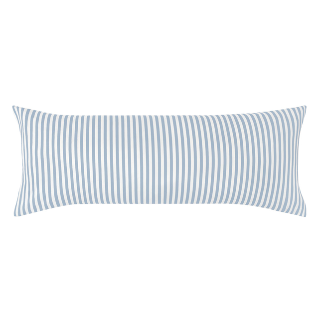 The French Blue Striped Extra Long Throw Pillow