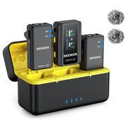 NEEWER CM28 PRO Wireless Lavalier Lapel Microphone System with Charging Case