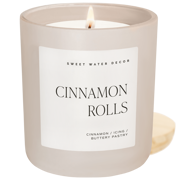 Cinnamon Rolls Soy Candle - Tan Matte Jar - 15 oz
