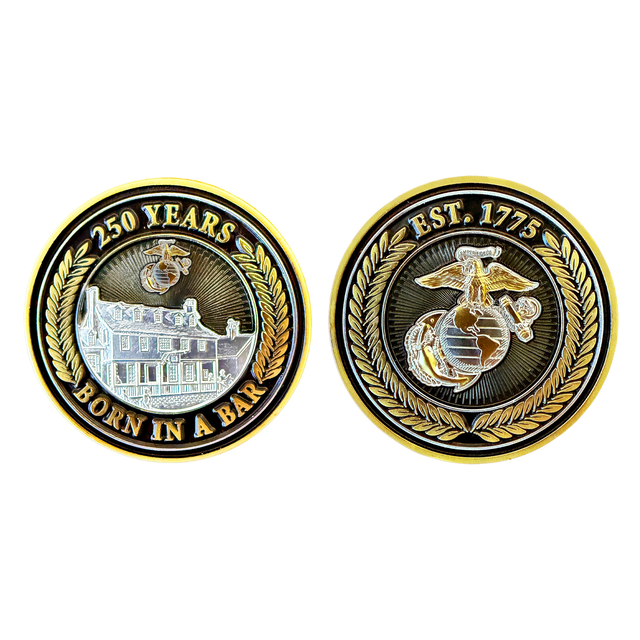 United States Marine Corps 250th Birthday Challenge Coin