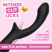 Thumping & Licking Silicone Rabbit - Hits That G-spot While Giving You Oral!