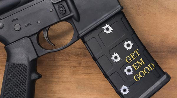 Custom AR-15 Mag Skin