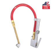 NEW & IMPROVED - s506 Milton® Tire Inflator Gauge with Dual Head Air Chuck 15” Air Hose 10-160 PSI