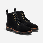 Go-To Lace Lug Boot Black