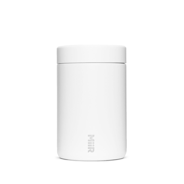 24oz White Food Canister