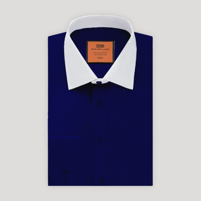 Poplin | French Cuff | 100% Cotton | Midnight Blue