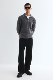 Regular-Fit Half-Zip Sweater